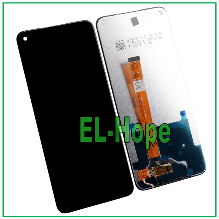 Écran LCD tactile en verre noir pour Oppo Realme V5 5G RMX2112 / 7 5G RMX2111