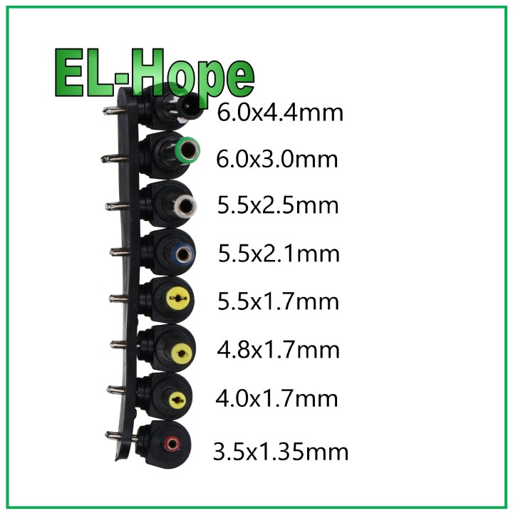 Bloc de alimentation universel pour ordinateur portable DC 12 V/15 V/16 V/18 V/19 V/20 V/24 V