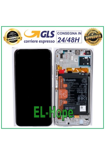 Cadre de e'cran LCD de origine + batterie Huawei P40 Lite JNY-L21 LX1 Touch Crystal
