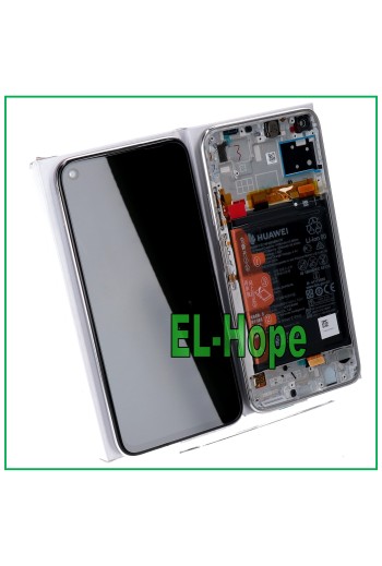 Cadre de e'cran LCD de origine + batterie Huawei P40 Lite JNY-L21 LX1 Touch Crystal