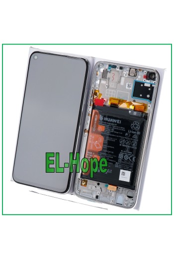 Cadre de e'cran LCD de origine + batterie Huawei P40 Lite JNY-L21 LX1 Touch Crystal