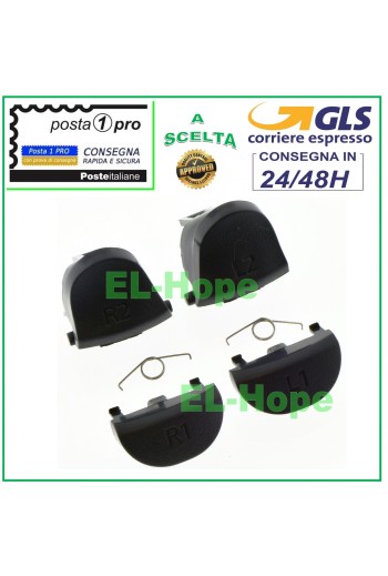ENSEMBLE DE BOUTON DE LEVIER DE REMPLACEMENT L1 L2 R1 R2 + RESSORTS POUR MANETTE PS4 CUH-ZCT2E