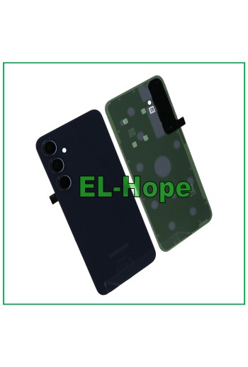 Cache batterie de origine Samsung Galaxy A35 SM-A356B en verre bleu marine