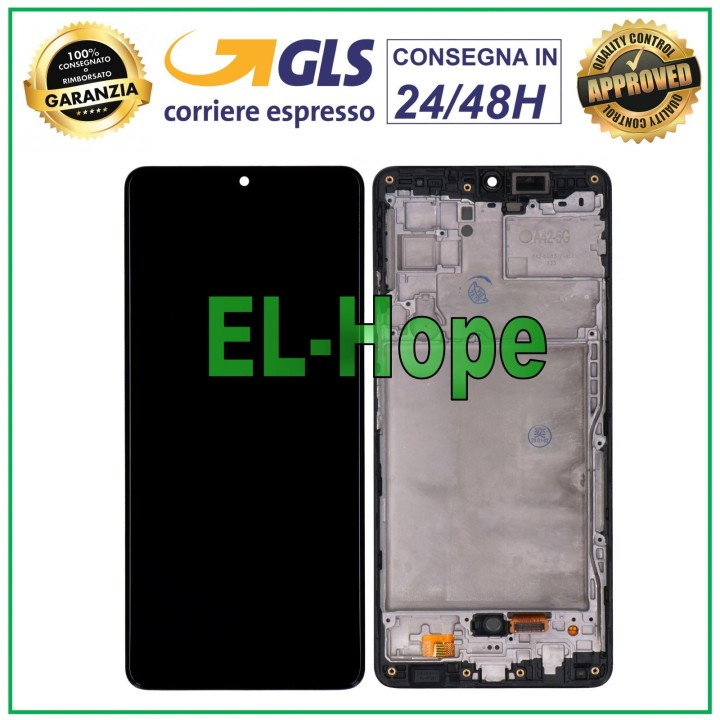 Écran tactile LCD TFT + châssis pour Samsung Galaxy M42 5G 2020 SM-M426, noir