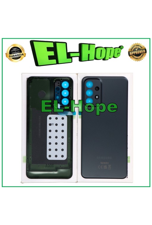 Coque arrie're noire de origine pour Samsung Galaxy A23 5G SM-A236B