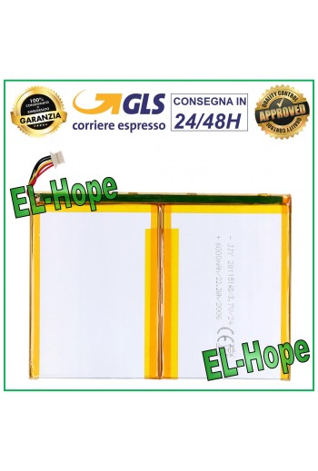 BATTERIE POUR TABLETTE ARCHOS 3,7 V 6 000 MAH - DIMENSIONS 14 cm x 10 cm x 0,3 mm