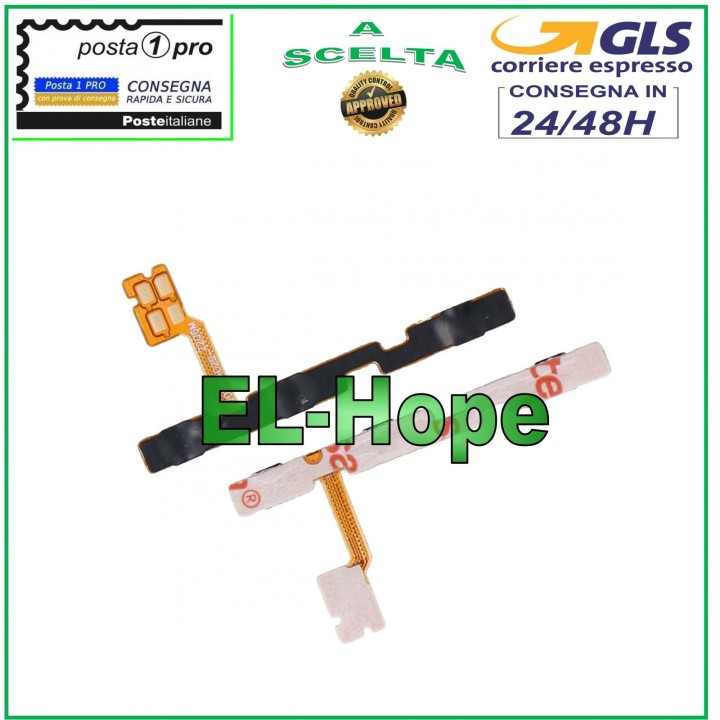 Touches late'rales flexibles et plates, bouton de alimentation et de volume pour Oppo Realme C21 RMX3201