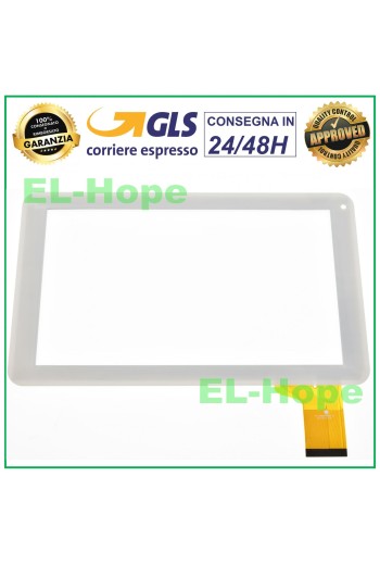 Vitre tactile pour tablette IRCOM TAB9000 DIGITIZER 9 Original Blanc
