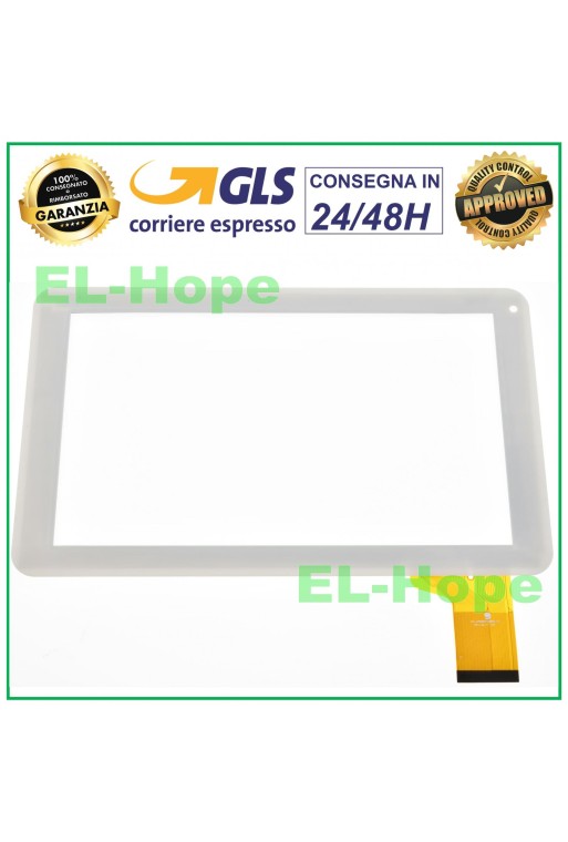 Vitre tactile pour tablette IRCOM TAB9000 DIGITIZER 9 Original Blanc
