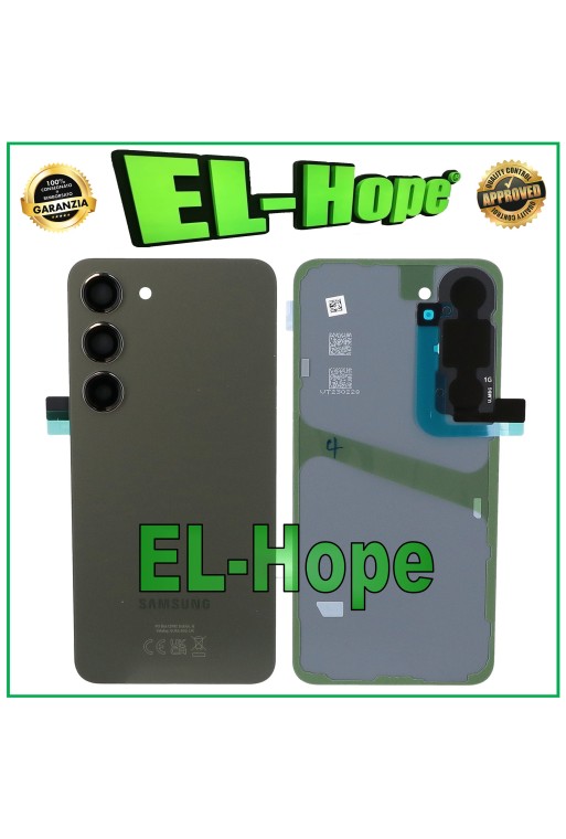 Cache batterie de origine Samsung Galaxy S23 5G SM-S911B en verre vert