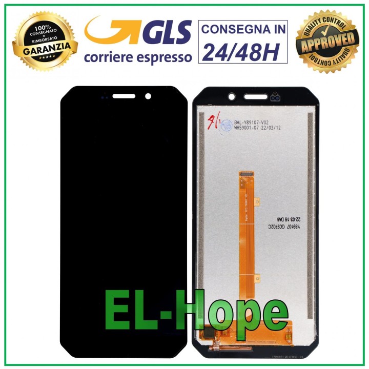 Écran LCD tactile assemble' noir pour Doogee S51/S51 Pro