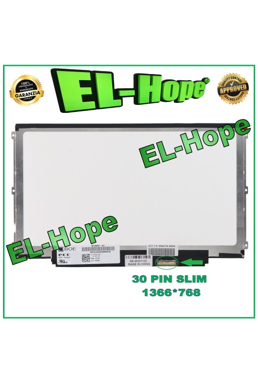 Écran LCD B125XTN02.0 pour ordinateur portable 12,5 pouces, 30 broches, e'cran LED HD fin 1366 x 768