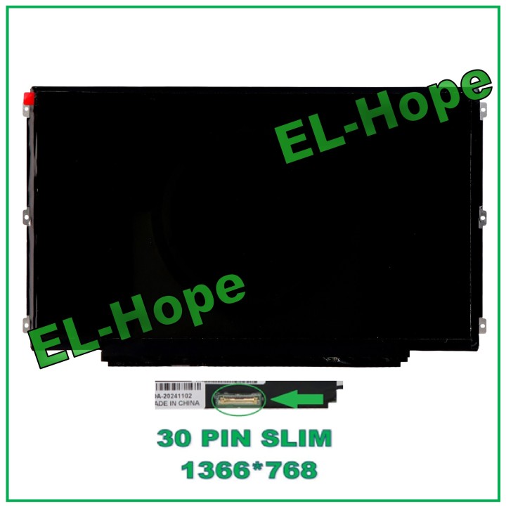 Écran LCD B125XTN02.0 pour ordinateur portable 12,5 pouces, 30 broches, e'cran LED HD fin 1366 x 768