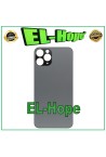 Coque arrie're en verre pour iPhone 11 Pro, grand trou, gris side'ral