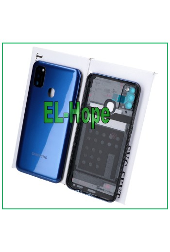 Coque arrie're en verre bleu pour Samsung Galaxy M21 SM-M215F