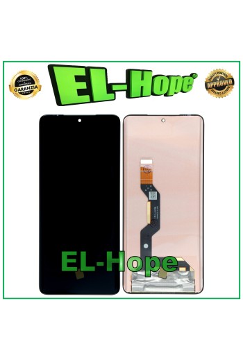 Écran tactile LCD OLED pour Motorola Moto Edge 50, noir assemble'