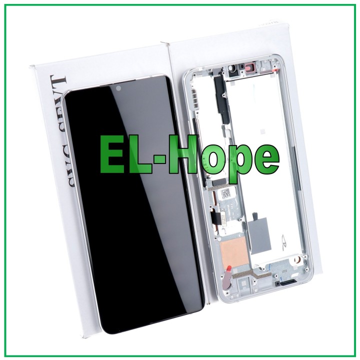 Cadre de e'cran LCD de origine Xiaomi Mi CC9 Pro M1910F4E en verre tactile blanc argente'