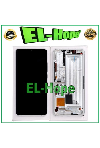 Cadre de e'cran de origine Xiaomi Mi Note 10 Lite M2002F4LG Touch Blanc Argente'