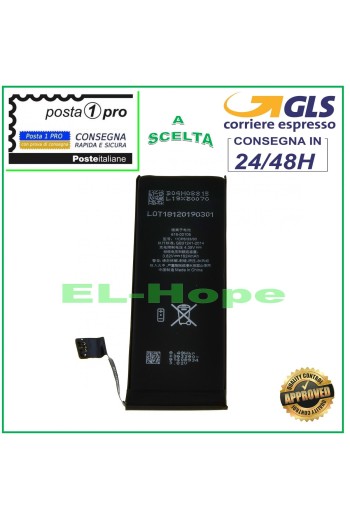 Batterie de remplacement pour iPhone SE 5SE A1723 A1662 A1724 1624 mAh