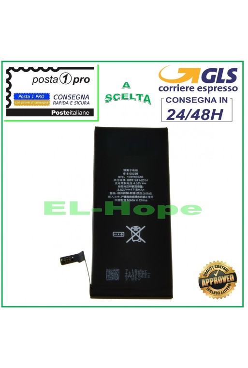 BATTERIE DE REMPLACEMENT POUR IPHONE 6S 1715 mAh