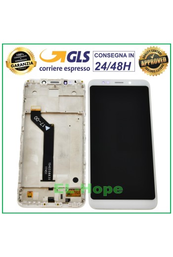 Écran LCD + châssis pour Xiaomi Redmi 5 Plus MEE7 MEG7 MET7 Écran tactile blanc
