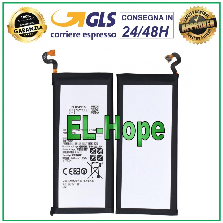 Batterie EB-BG935ABE pour Samsung Galaxy S7 Edge SM G935 F 3600 mAh PARI ORIGINAL