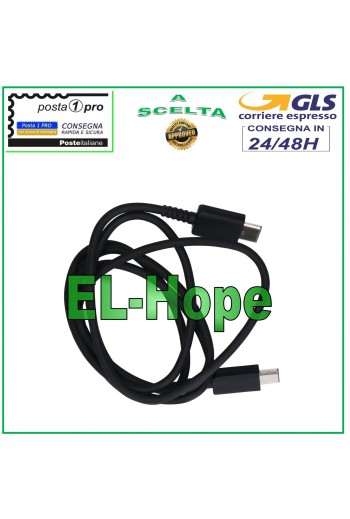 Câble de données et de charge type C universel noir 1 m