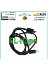 Câble de donne'es et de charge type C universel noir 1 m