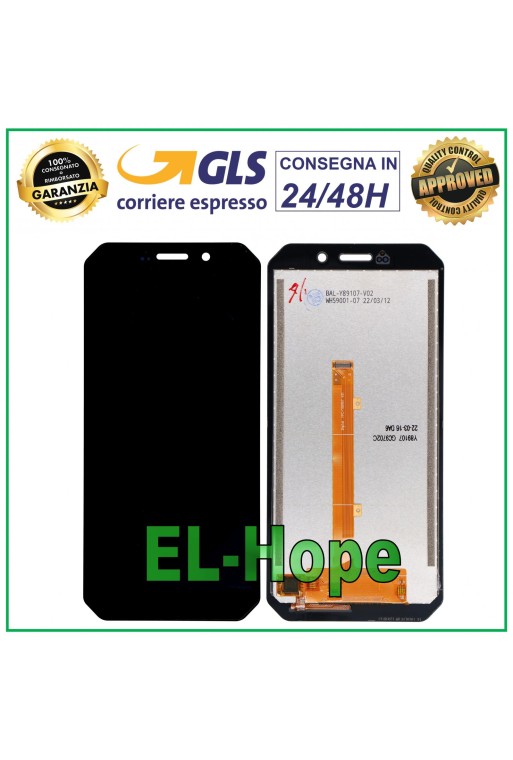 Écran LCD tactile assemblé noir pour Doogee S61/S61 Pro