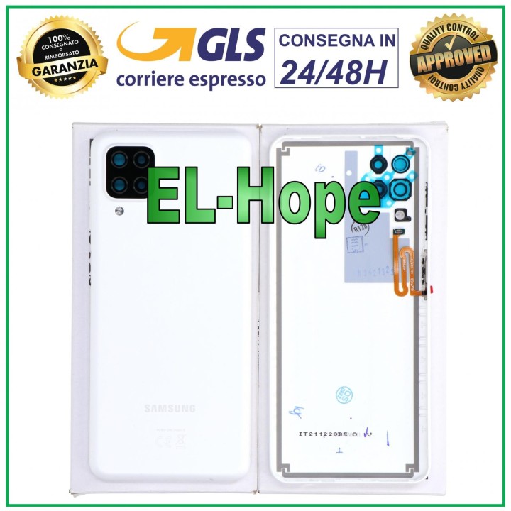 Cache-batterie arrie're blanc d origine pour Samsung Galaxy A12 SM-A125