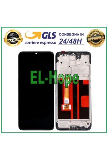 Écran LCD + châssis pour Oppo A5 2020 (CPH1931, CPH1933, PCHT30), écran tactile noir