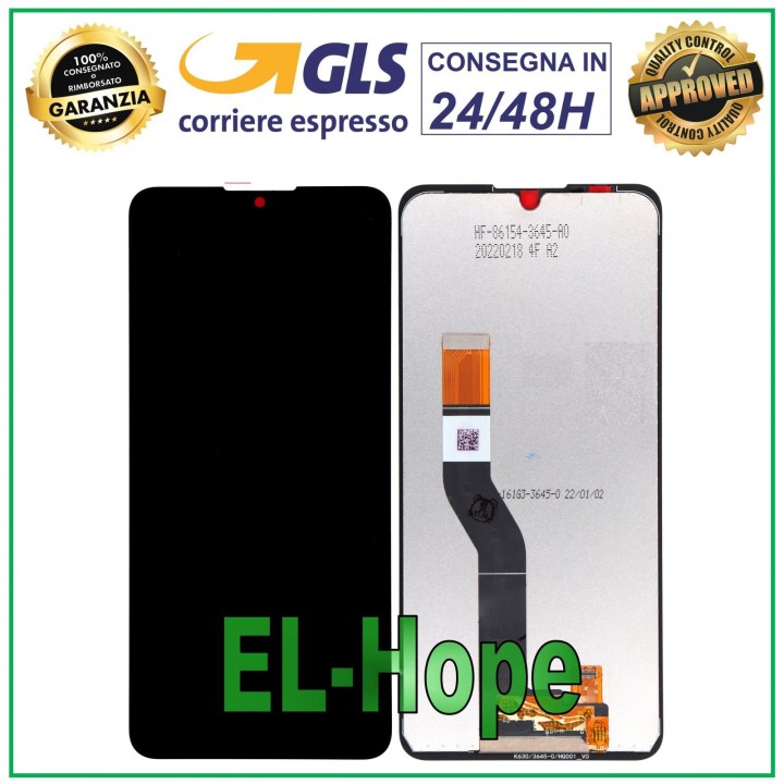 Écran LCD tactile assemble' noir pour Wiko Y82