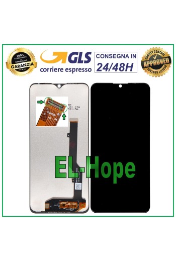 Écran LCD tactile noir pour ZTE Blade 20 Smart V2050
