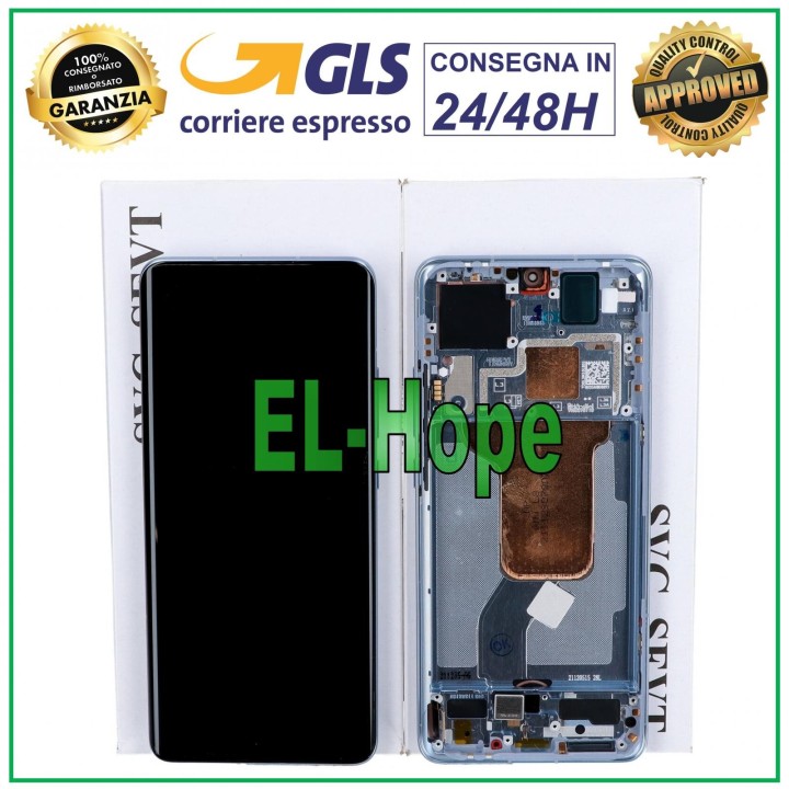 Écran tactile LCD d origine Xiaomi 12 2022 / 12X 5G 2022 / 12S, cadre bleu