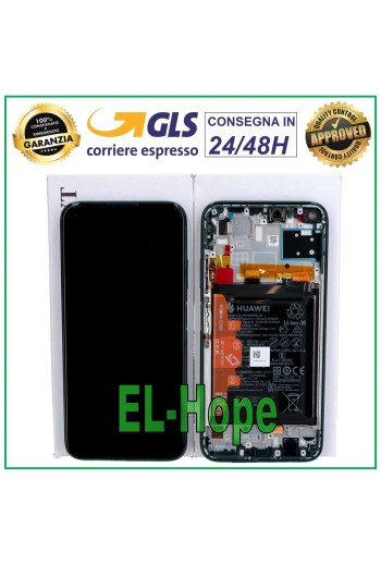Écran tactile LCD d origine + batterie Huawei P40 Lite JNY-L21A LX1 Vert