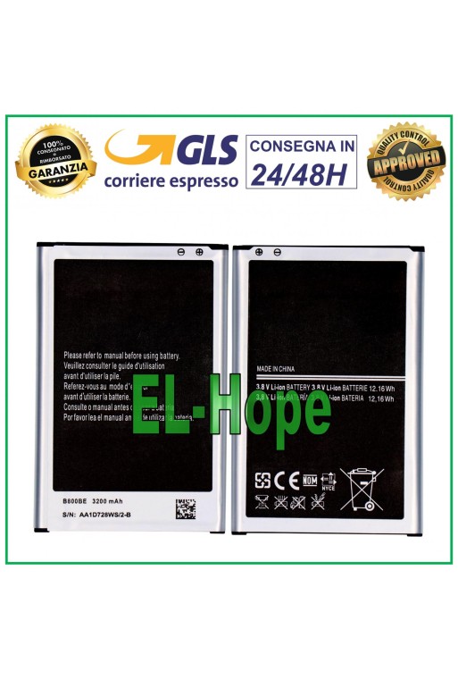 Batterie EB-B800BE B800BC pour Samsung Galaxy Note 3 SM-N9005 N9000 3200 mAh
