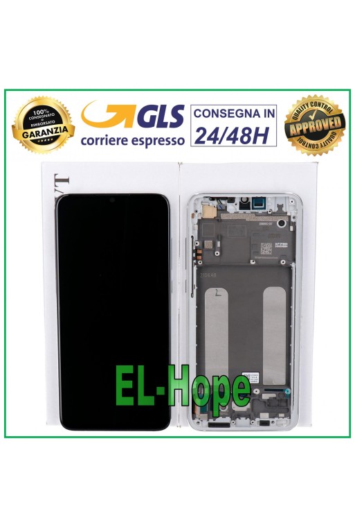 Cadre d écran LCD d origine pour Xiaomi Mi 9 Lite M1904F3BG, écran tactile en verre blanc