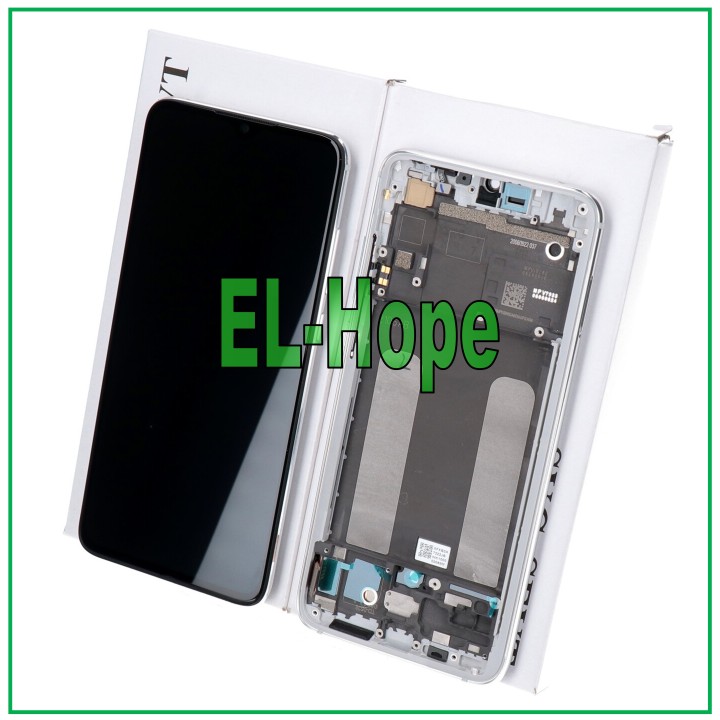 Cadre d e'cran LCD d origine pour Xiaomi Mi 9 Lite M1904F3BG, e'cran tactile en verre blanc