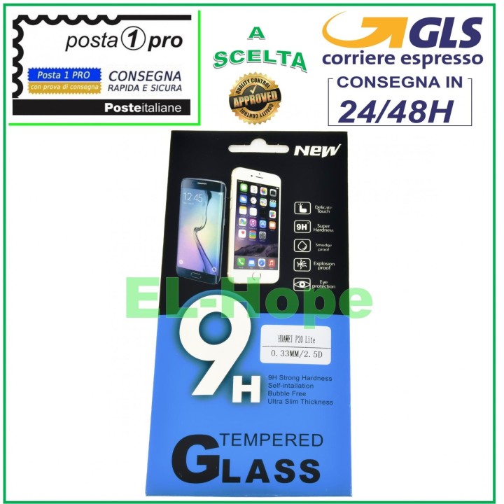 Film de protection d e'cran LCD en verre trempe' pour Huawei P20 Lite