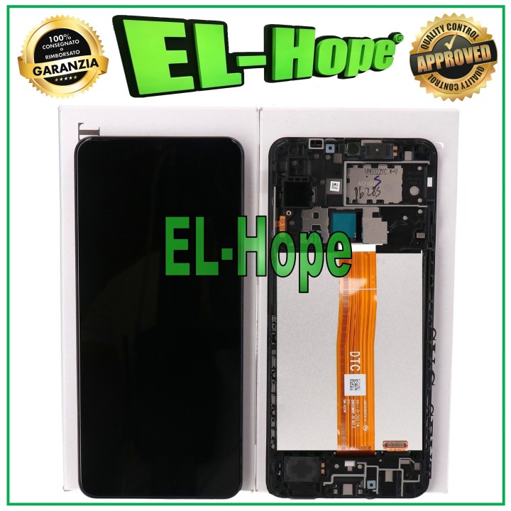 Cadre d e'cran d origine pour Samsung A12 SM-A125 a' e'cran tactile GH82-24491A