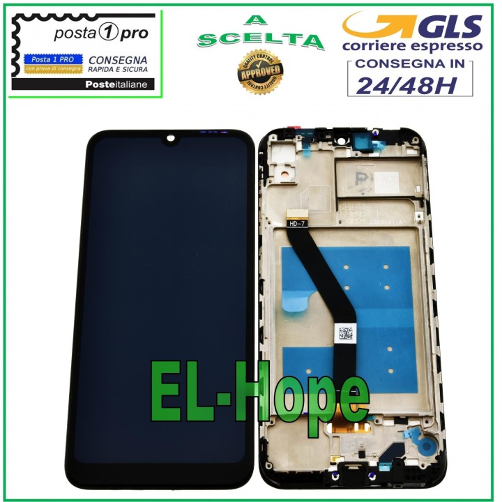 Cadre d affichage pour Huawei Y6 2019 Honor 8A MRD-LX1 LX2 Écran tactile Noir