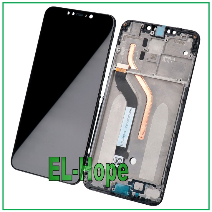 Écran LCD + châssis pour Xiaomi Pocophone F1 M1805E10A, e'cran tactile en verre noir