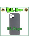 Coque arrie're en verre avec cache batterie pour iPhone 12 Pro, grand trou, graphite