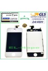 Écran tactile LCD Retina pour Apple iPhone 4, blanc, avec cadre