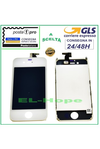 ÉCRAN TACTILE LCD RETINA POUR APPLE IPHONE 4S BLANC ÉCRAN + CADRE