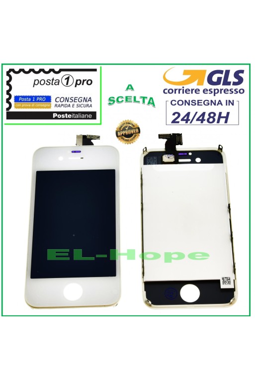 ÉCRAN TACTILE LCD RETINA POUR APPLE IPHONE 4S BLANC ÉCRAN + CADRE