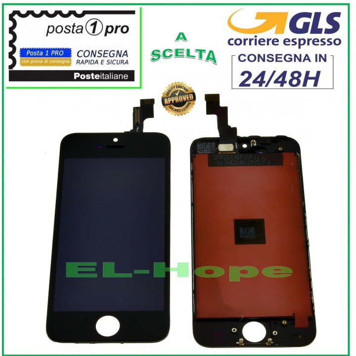ÉCRAN TACTILE LCD RETINA POUR APPLE IPHONE SE NOIR ÉCRAN + CADRE