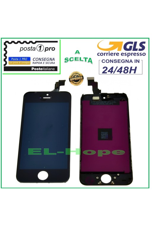 ÉCRAN TACTILE LCD RETINA POUR APPLE IPHONE 5C NOIR ÉCRAN + CADRE