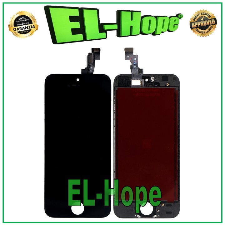ÉCRAN TACTILE LCD RETINA POUR APPLE IPHONE 5S NOIR ÉCRAN + CADRE