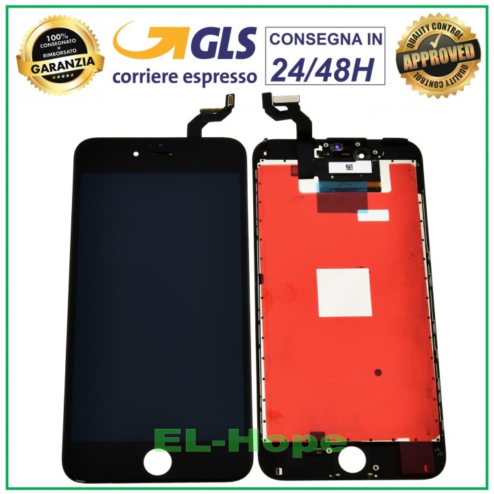 Écran LCD RETINA pour Apple iPhone 6S Plus, e'cran tactile, cadre noir Tianma